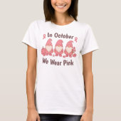 In oktober Draag we roze T-shirt (Voorkant)