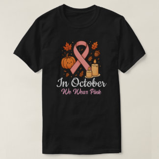 In oktober Draag we roze T-shirt