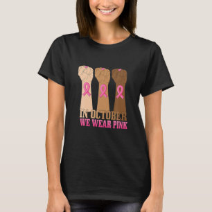 In oktober Draag we roze T-shirt