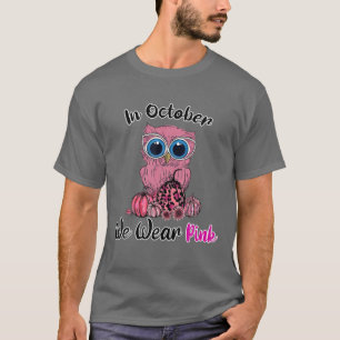 In oktober Draag we roze T-shirt