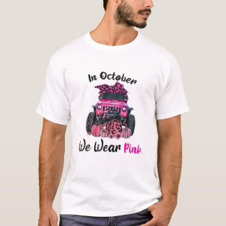 In oktober Draag we roze T-shirt