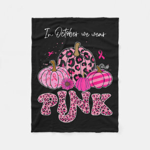 In oktober Draag we roze Thanksgiving borstkanker Fleece Deken