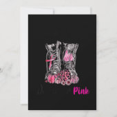 In oktober Draag we roze veteranenborst-kanker Save The Date (Voorkant)