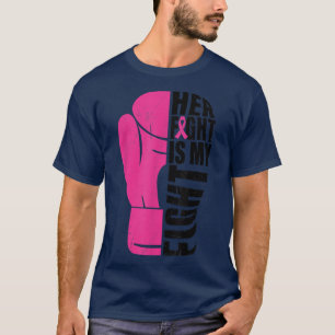 In oktober Draag we roze vlinders borstkanker T-shirt