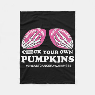 In oktober Draag we Roze Voetbal Borstkanker Bewus Fleece Deken