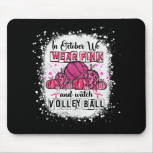 In oktober draag we roze volleybalborstkanker A Muismat