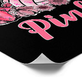 In oktober Draag we roze volleybalborstkanker A Poster (Hoek)