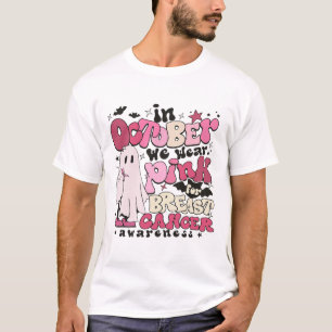 In oktober Draag we roze voor borstkanker. T-shirt