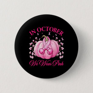 In oktober Draag we roze voor krijgers borstkanker Ronde Button 5,7 Cm