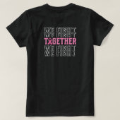 In oktober Draag we roze - we vechten samen T-shirt (Design achterkant)