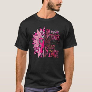 In oktober draag we roze zonnebloem roze rib t-shirt