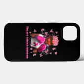 In oktober Draag we roze zwarte borstkanker Case-Mate iPhone Case (Achterkant (horizontaal))