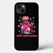 In oktober Draag we roze zwarte borstkanker Case-Mate iPhone Case (Achterkant)
