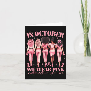 In Oktober dragen we een roze lint voor borstkanke Kaart
