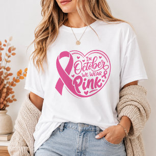 In Oktober dragen we een roze shirt