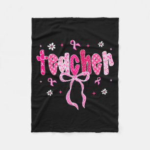 In Oktober Dragen We Nk Borstkanker Bewustzijn Tee Fleece Deken