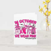 In Oktober dragen we Nk Borstkanker Diatry Leven  Kaart (Gele Bloem)