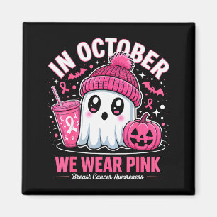 In oktober dragen we Nk Ghost Heksen Borstkanker B Magneet