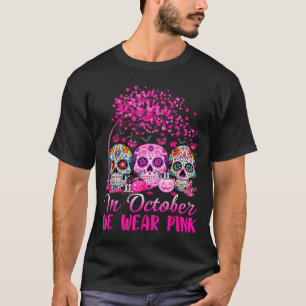 In Oktober dragen we Nk Suiker Schedel Halloween B T-shirt