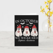 In Oktober dragen we Rode Geest Docent Dyslexie Aw Kaart (Gele Bloem)