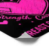 In Oktober dragen we Roze Borstkanker Bewustzijns Poster (Hoek)