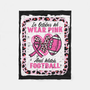 In Oktober dragen we Roze En Kijken we naar Americ Fleece Deken