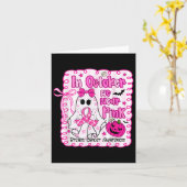 In Oktober dragen we Roze Geest Borstkanker Bewust Kaart (Gele Bloem)