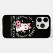 In Oktober dragen we Roze Geest Halloween Case-Mate iPhone Case (Achterkant (horizontaal))