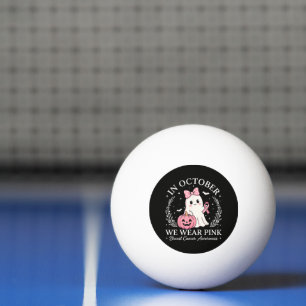 In Oktober dragen we Roze Geest Halloween Pingpongbal