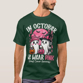 In Oktober dragen we Roze Geest Heks Borstkanker T-shirt