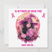 In oktober dragen we roze heks fondsenwervingseven (Voorkant)