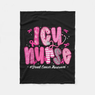 In Oktober dragen we Roze Intensive Care Verpleegs Fleece Deken