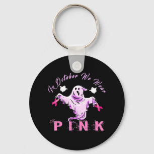 In oktober dragen we Roze Lint Geest Borstkanker Sleutelhanger