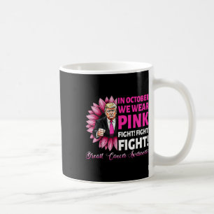 In Oktober dragen we Roze om Borstkankerbewustzijn Koffiemok