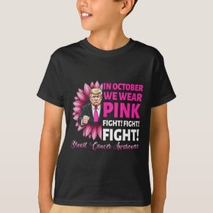 In oktober dragen we roze om de strijd tegen borst t-shirt