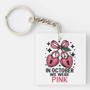 In oktober dragen we roze sleutelhanger Kankerbewu