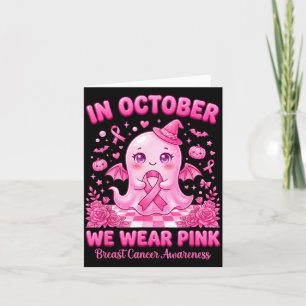 In oktober dragen we roze spookheks borstkanker kaart