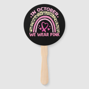 In Oktober dragen we Roze tegen Borstkanker  Handwaaier