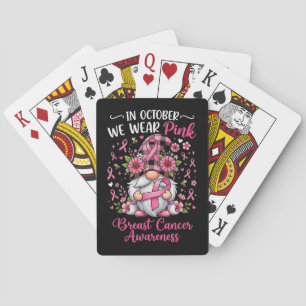 In oktober dragen we roze tegen borstkanker pokerkaarten