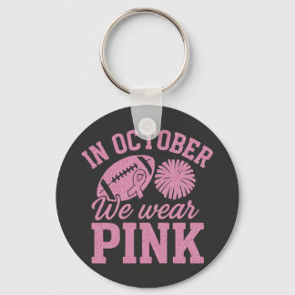 In Oktober dragen we Roze tegen Borstkanker Sleutelhanger