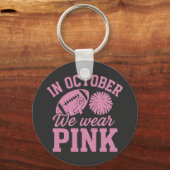 In Oktober dragen we Roze tegen Borstkanker Sleutelhanger (Voorkant)