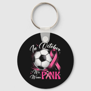 In Oktober dragen we Roze tegen Borstkanker Sleutelhanger