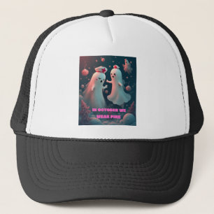In Oktober dragen we Roze Verpleegster Geest Hallo Trucker Pet