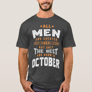 In oktober geboren mannen t-shirt