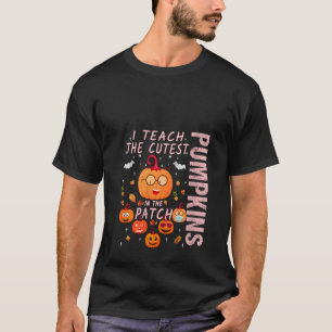 In oktober geef ik les aan de Schattigee pompoenen T-shirt
