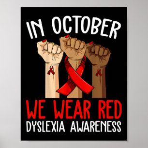 In oktober hebben we de Dyslexia Awareness Month D Poster