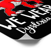 In oktober hebben we de Dyslexia Awareness Month D Poster (Hoek)