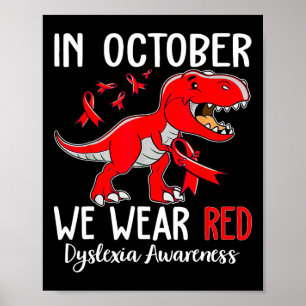 In oktober hebben we de Dyslexia Awareness Month D Poster
