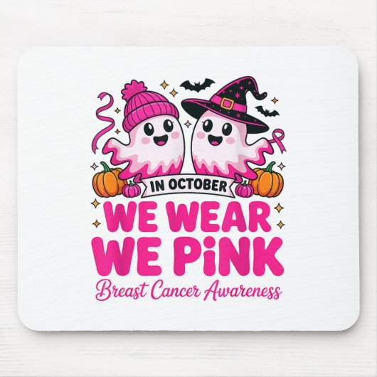 In oktober hebben we de Ghost Witch Breast Cancer  Muismat (Voorkant)