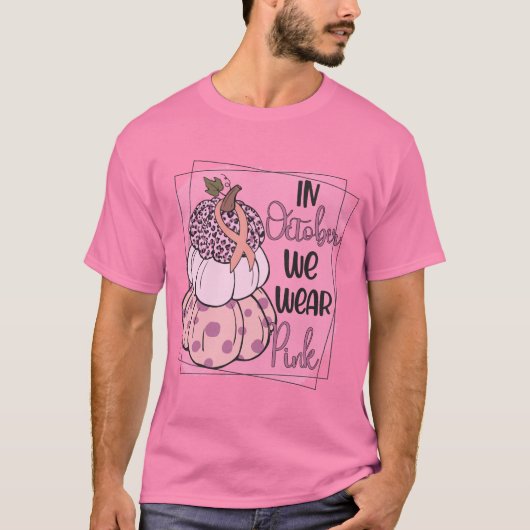 In oktober hebben we de Pink Pumpkin Tower Draag T-shirt (Voorkant)